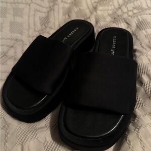 Madden Girl platform slide sandals